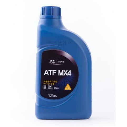 Трансмиссионное масло Mobis ATF MX4, 1 л (0450000130)
