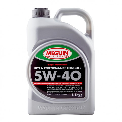Моторное масло Meguin ULTRA PERFORMANCE LONGLIFE 5W-40 5 л