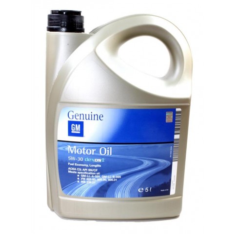 Моторное масло General Motors Dexos 2 Fuel Economy Longlife 5W-30 5 л
