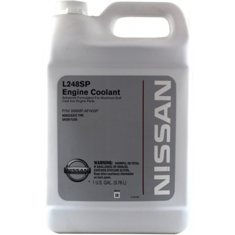 Антифриз Nissan L248SP Engine Coolant зеленый 3,78 л (999MPAF000P)