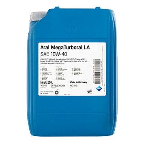 Моторное масло Aral MegaTurboral LA 10W-40 20 л (15AB01)