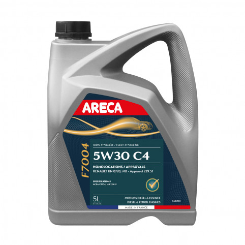 Моторное масло ARECA F7004 5W-30 C4 5 л 050840