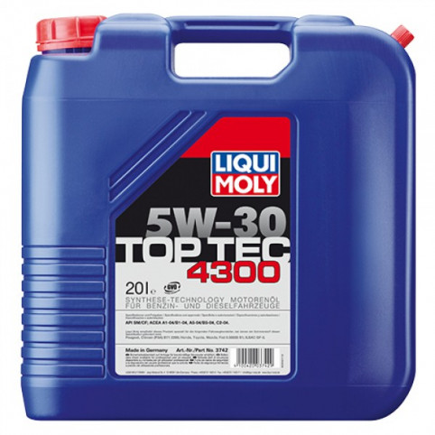 Моторное масло Liqui Moly Top Tec 4300 SAE 5W-30 20 л 3742