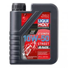 Масло Liqui Moly для 4-тактных двигателей Motorbike 4T Synth 10W-50 Street Race 1 л