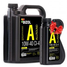 Полусинтетическое моторное масло -  BIZOL Allround 10W-40 CI-4 4л+1л