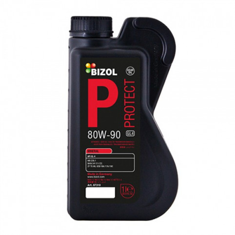 Трансмиссионное масло BIZOL Protect Gear Oil GL4 80W-90 1 л (B87310)