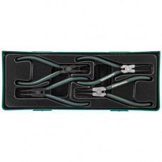 Комплект щипцов для стопорных колец 7", 4 предмета, AG010002SP Jonnesway