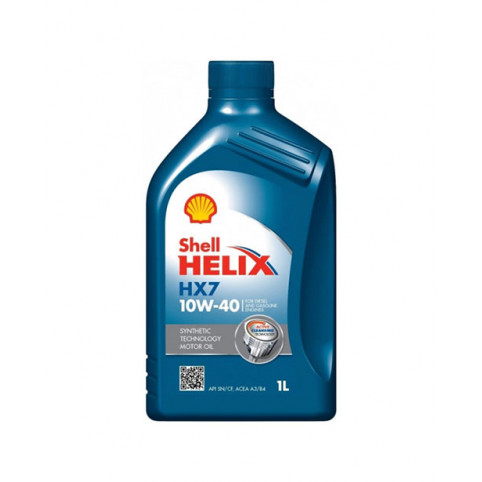 Моторна олива Shell Helix HX7 10w40 1л SN/CF A3/B4 (синій)