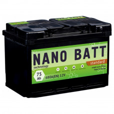 Аккумулятор NANO BATT Standart - 75 + правий (680 пуск)