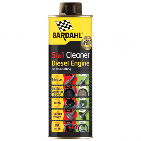 Очищувач дизельного двигуна BARDAHL DIESEL 5in1 CLEANER 0,5 л 9357B