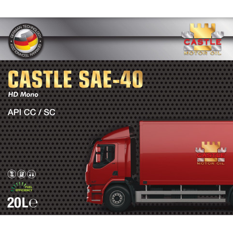 Моторна олива CASTLE MOTOR OILS SAE 40 20л API CC