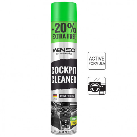 Поліроль торпедо WINSO Cockpit Cleaner Lemon 750 мл аерозоль (870540)