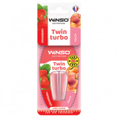 Ароматизатор з подвійною капсулою Winso Twin Turbo Strawberry & Peach (538780)