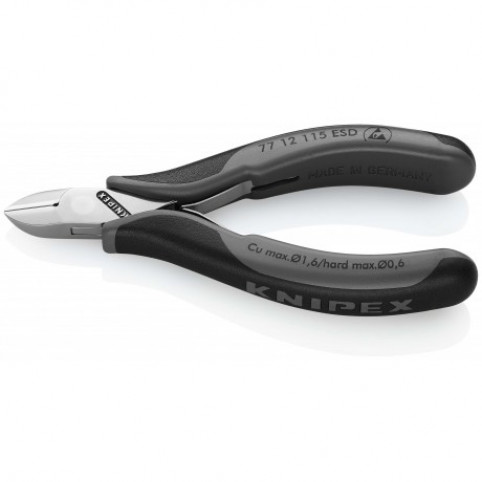Кусачки бокові для електроніки KNIPEX 77 12 115 ESD