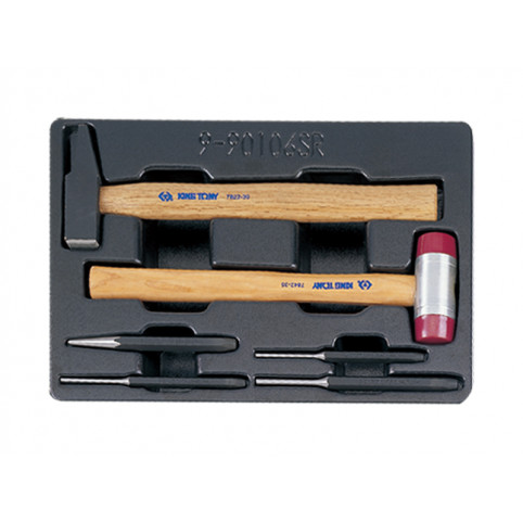 Набір інструменту в ложементі (кернер, виколотки, молоток) Набір інструменту в ложементі (кернер, виколотки, молоток)