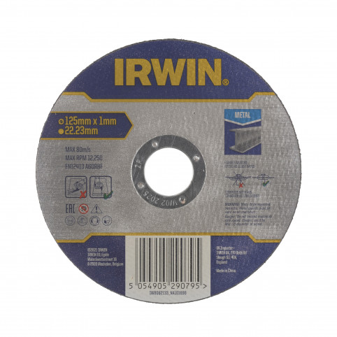 Диск обрізний Irwin Pro діаметр 125 мм. Толщина 1мм. Для металла.