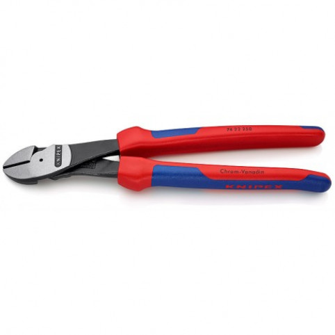 Кусачки бокові (бокорізи) особливої потужності O4,6мм, 250мм KNIPEX 74 22 250, фосфатовані