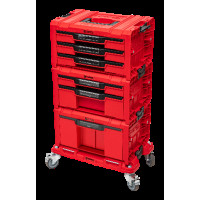 Набір ящиків QBRICK SYSTEM PRO RED Drawer Workshop SET 6, 2.0 RUHD мобільна шафа 525 x 345 x 885