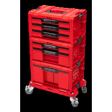 Набір ящиків QBRICK SYSTEM PRO RED Drawer Workshop SET 6, 2.0 RUHD мобільна шафа 525 x 345 x 885