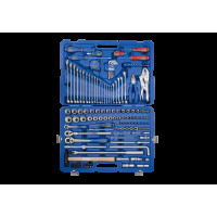 Набір інструментів універсальний 143 од. 1/4"+1/2"+3/8" 12-ті гранні в пластиковому кейсі Набір інструментів універсальний 143 од. 1/4"+1/2"+3/8" 12-ті гранні в пластиковому кейсі