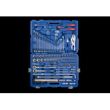 Набір інструментів універсальний 143 од. 1/4"+1/2"+3/8" 12-ті гранні в пластиковому кейсі