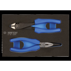 Набір шарнірно-губцевого інструменту 2 предмети (EVA FOAM) KING TONY Набір шарнірно-губцевого інструменту 2 предмети (EVA FOAM) KING TONY