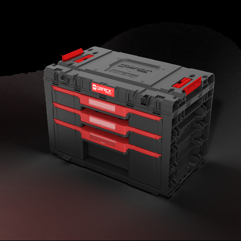 Ящик для інструментів QBRICK SYSTEM PRIME DRAWER 3 TOOLBOX BASIC IP66 (542x335x369мм) (5901238262282)