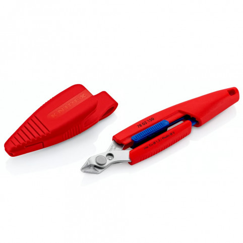 Кусачки Electronic Slim Knips, діаметр 1,6мм, 150мм KNIPEX 78 03 150 (з чохлом) Кусачки Electronic Slim Knips, діаметр 1,6мм, 150мм KNIPEX 78 03 150 (з чохлом)