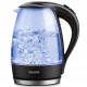 Електрочайник MAGIO МG-501 black 1,7л/2200Вт/диск/скло