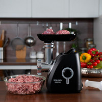 М'ясорубка електрична MAGIO МG-270, 2200 Вт, запасний ніж, овочерізка, томатодавка