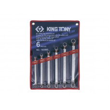 Набор ключей накидных 6шт. (10-26мм) 45градусов King Tony (1606MR)