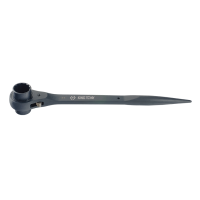 Ключ трещоточный силовой с двойной головкой 19*21mm(BLACK) King Tony (15001921P)