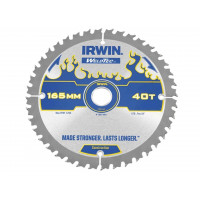 Диск пильный по деревоматериалам 1,8мм Weldtec CSB 165мм/40T/20/16, IRWIN