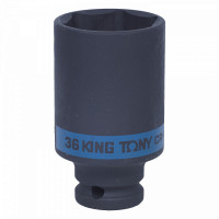 Головка ударна довга 1/2" 36mm 6PT BLACK King Tony (443536M)