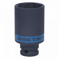 Головка ударная длинная 1/2" 36mm 6PT BLACK King Tony (443536M)