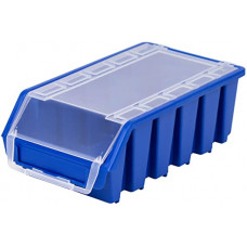 Лоток сортировочный с крышкой, размеры 116 x 212 x 75 Ergobox 2L plus blue