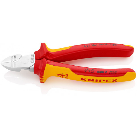 Кусачки боковые для удаления изоляции Knipex, 160 мм 14 26 160