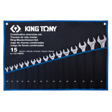 Набір ключів 15шт. (10-32 мм) супер-легкі TREOTON King Tony (12D15MRN)