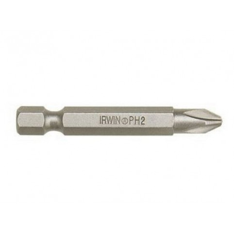 Бита усиленная Phillips POWER BIT 1/4"/50мм PH2 5шт, IRWIN