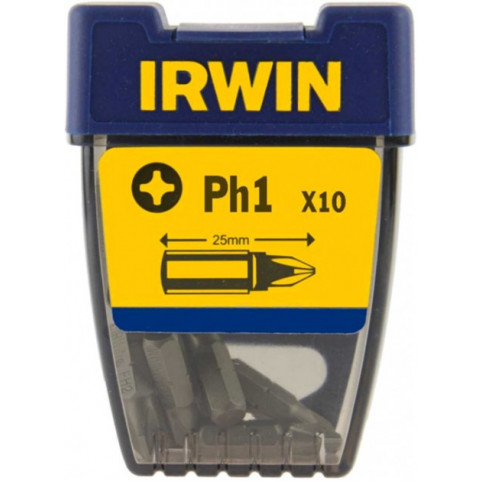 Бита Phillips INSERT BIT 1/4"/25мм PH1 10шт, IRWIN