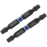 Бита двухсторонняя IMPACT 1/4"/60мм T30 2шт, IRWIN