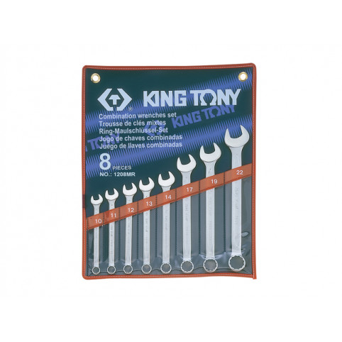 Набір ключів комбі 8од. (10-22мм) King Tony (1208MR)