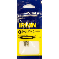 Бита двусторонная Phillips DOUBLE END 50мм PH1/PH2 2шт, IRWIN