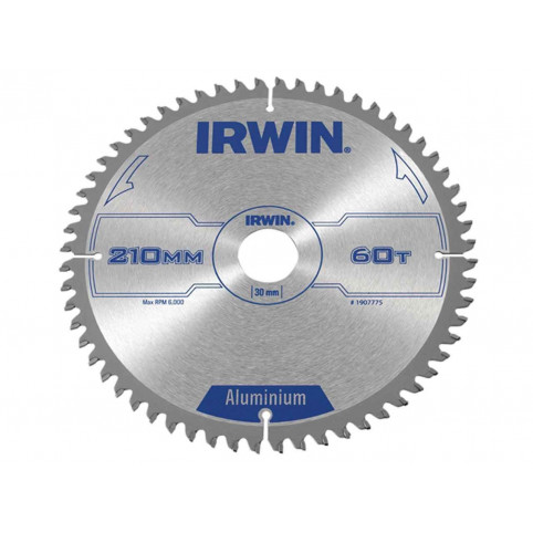 Диск пильный по алюминию 210х60х30, IRWIN