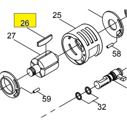 Лопать ротора для 33851 King Tony (33851-B26)