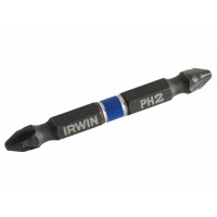 Бита двухсторонняя IMPACT 1/4"/60мм PH2 10шт, IRWIN