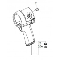 Корпус гайковерта 33411-040 (Вкл.7.2.20A) King Tony (33411-A01)