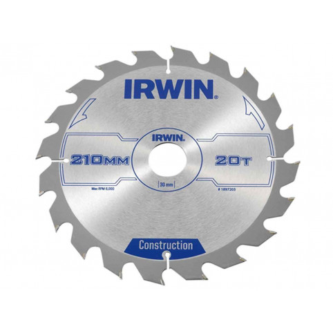 Диск пильный по деревоматериалам IR CSB 210x20Tx30, IRWIN