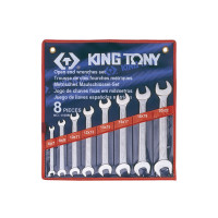 Набір ключів ріжкових 8шт. (6-22 мм) King Tony (1108MR)