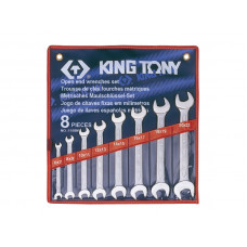 Набор ключей рожковых 8шт. (6-22 мм) King Tony (1108MR)